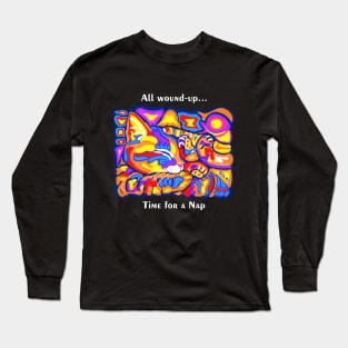 PicatsoCats All-Curled-Up Dark Long Sleeve T-Shirt